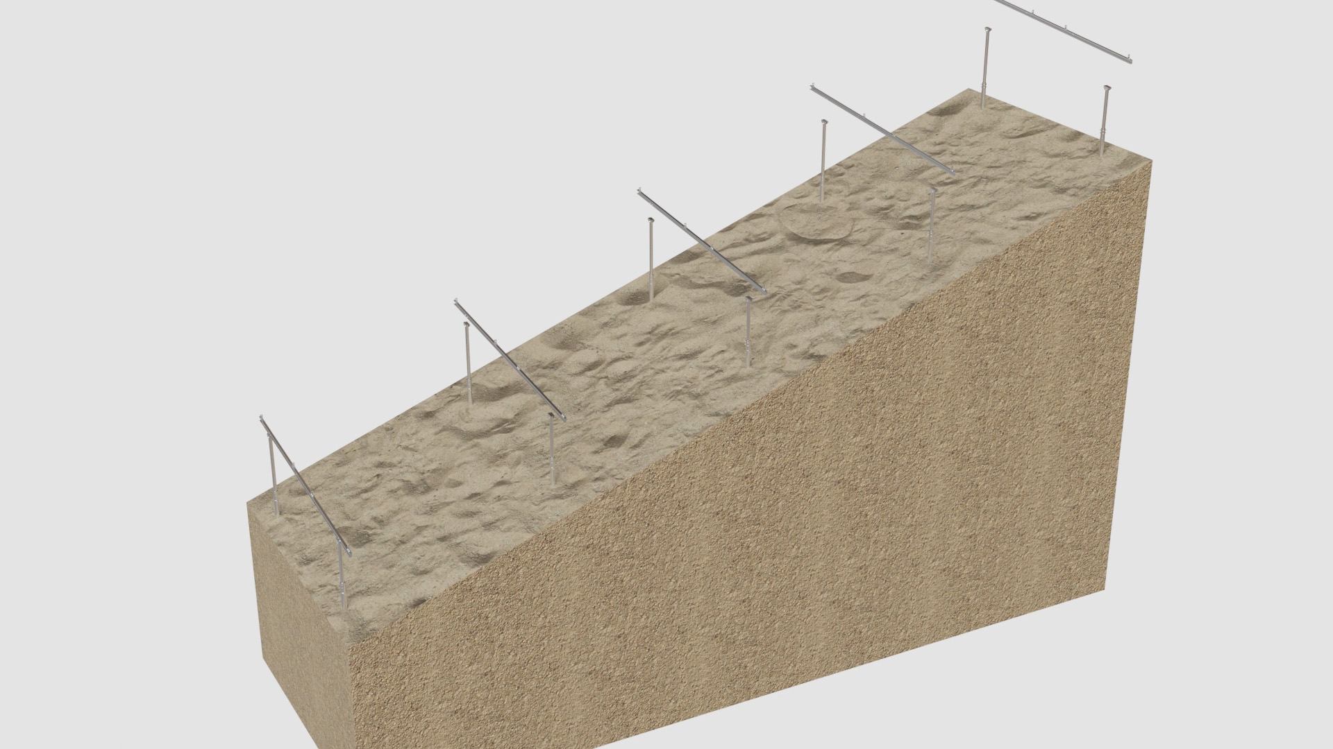 #Solar Pile Ground Mounting System