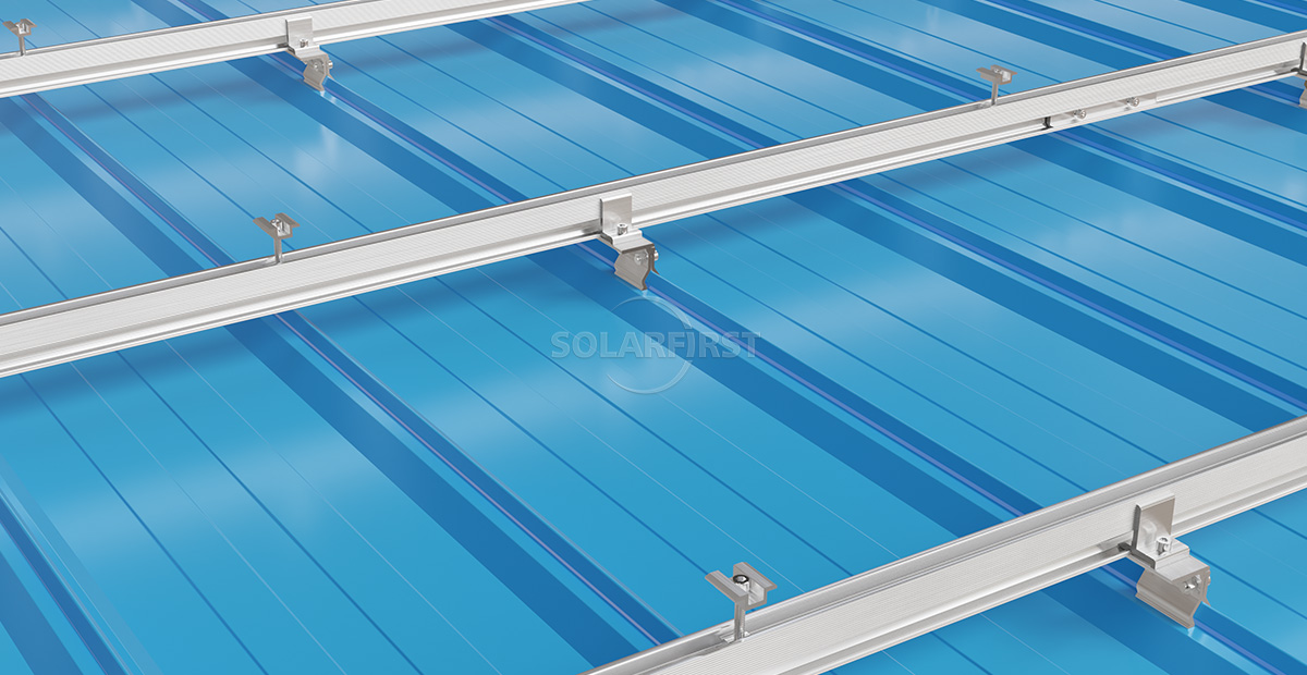 #solar mounting clamp for trapezoidal metal roof