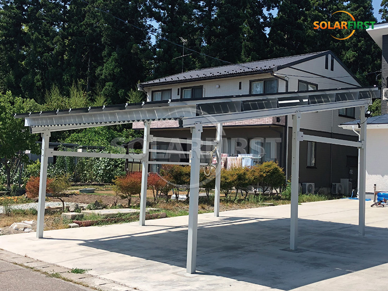 日本640kWp太阳能光伏一体化停车场解决方案