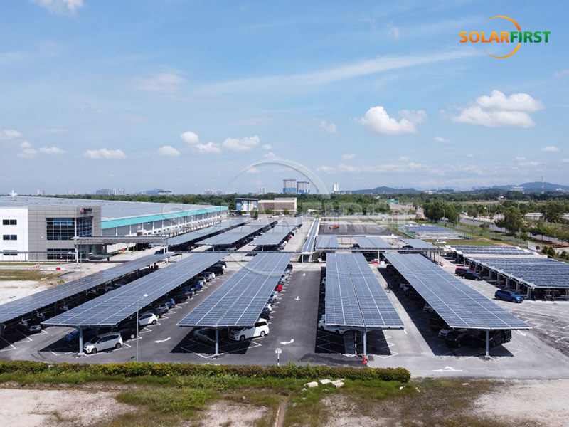 马来西亚1.6MWp太阳能光伏建筑一体化停车场解决方案