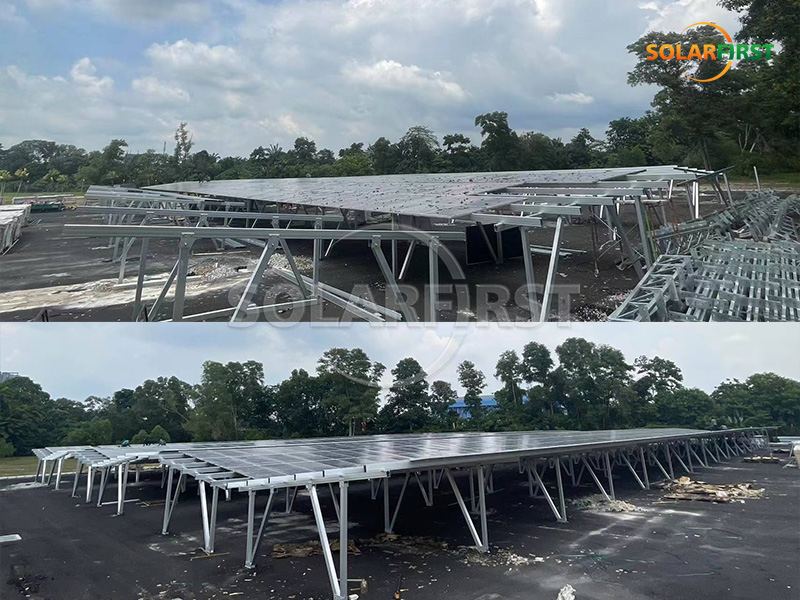马来西亚 627KWp 太阳能光伏建筑一体化停车场解决方案
